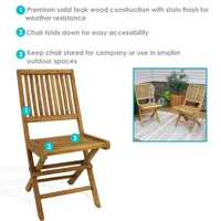 2 Pack Patio Dining Chair