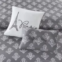 510 Design Mariam 5-Piece Reversible Paris Printed Comforter Set