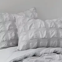 Clean Spaces Hudson Seersucker Duvet Cover Set