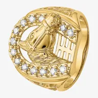 Mens 1/ CT. T.W. Natural White Diamond 14K Gold Fashion Ring