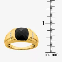 Mens 1/ CT. T.W. Black Onyx 14K Gold Fashion Ring