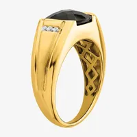 Mens 1/ CT. T.W. Black Onyx 14K Gold Fashion Ring