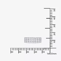 DiamonArt® Cubic Zirconia Sterling Silver Band