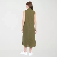 London Times Womens Sleeveless Maxi Dress