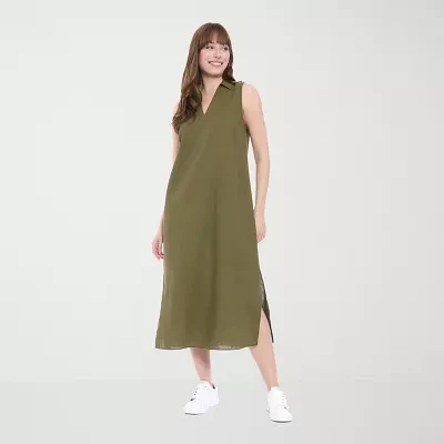 London Times Womens Sleeveless Maxi Dress
