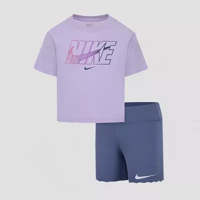 Nike Little Girls 2-pc. Short Set