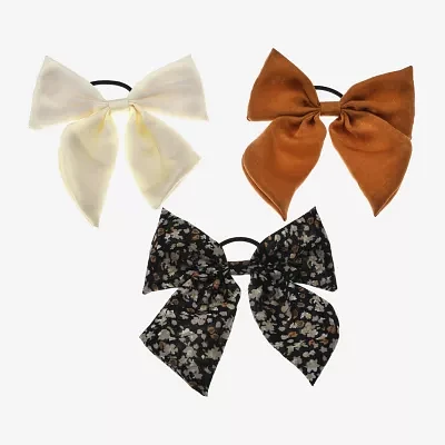 Bijoux Bar 3-pc. Floral Hair Ties