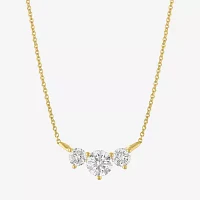 (Si2-I1/G-H) Womens 1 CT. T.W. Lab Grown White Diamond 10K Gold 16 Inch Pendant Necklace