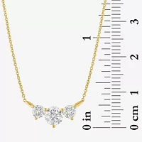 (Si2-I1/G-H) Womens 1 CT. T.W. Lab Grown White Diamond 10K Gold 16 Inch Pendant Necklace