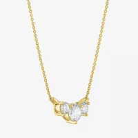 (Si2-I1/G-H) Womens 1 CT. T.W. Lab Grown White Diamond 10K Gold 16 Inch Pendant Necklace