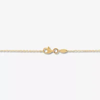 Aquarius Womens 14K Gold Round 18 Inch Pendant Necklace