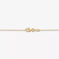 Cancer Womens 14K Gold Round 18 Inch Pendant Necklace