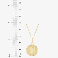 Cancer Womens 14K Gold Round 18 Inch Pendant Necklace