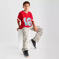 Thereabouts Little & Big Boys V Neck Short Sleeve Graphic T-Shirt
