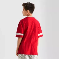 Thereabouts Little & Big Boys V Neck Short Sleeve Graphic T-Shirt