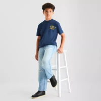 Thereabouts Little & Big Boys Oversized Crew Neck Short Sleeve Graphic T-Shirt