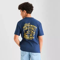 Thereabouts Little & Big Boys Oversized Crew Neck Short Sleeve Graphic T-Shirt