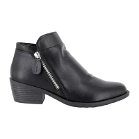 Easy Street Womens Gusto Block Heel Booties