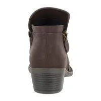 Easy Street Womens Gusto Block Heel Booties