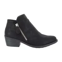 Easy Street Womens Gusto Block Heel Booties