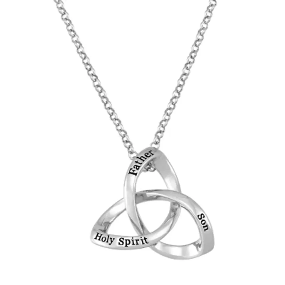 Forever Inspired Womens Sterling Silver Pendant Necklace