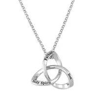 Forever Inspired Womens Sterling Silver Pendant Necklace