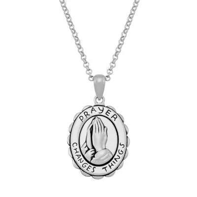 Forever Inspired Womens Sterling Silver Pendant Necklace