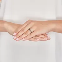 Forever Inspired Womens Sterling Silver Cocktail Ring