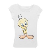 Little & Big Girls Crew Neck Short Sleeve Looney Tunes Graphic T-Shirt