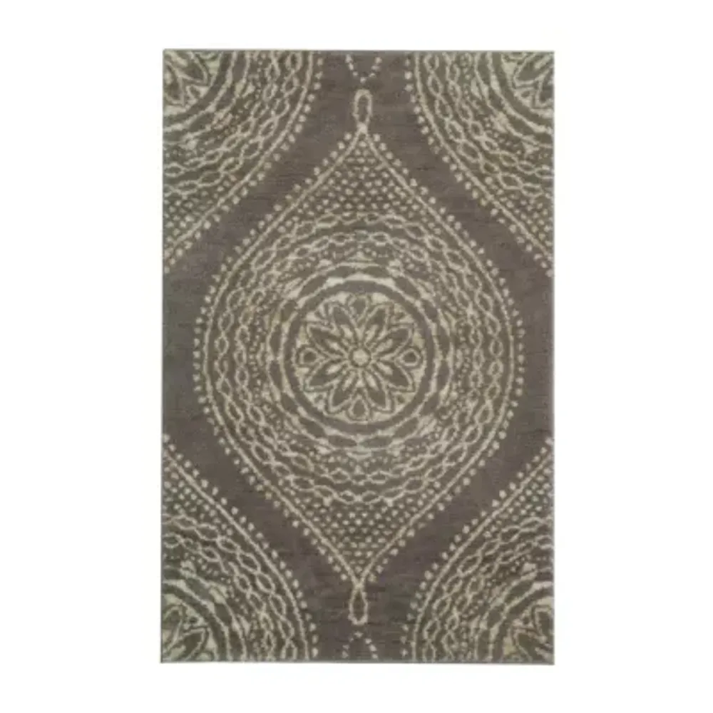 Riviera Home Cashlon Medallion Hand Tufted Rectangular Accent Indoor Rugs