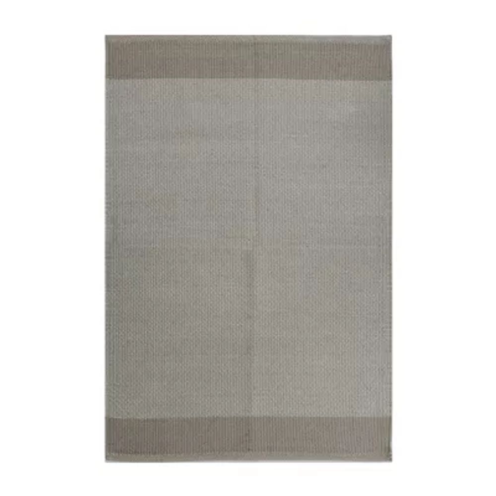 Riviera Home Grey Solid Cotton Rectangular Accent Indoor Rugs