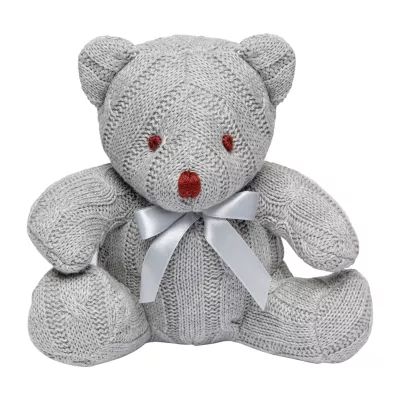 3 Stories Trading Company Cable Knit Snubble Bear Stuffed Animal