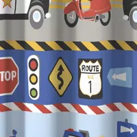 CHF Trains And Trucks Shower Curtain