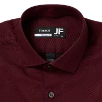 J. Ferrar Ultra Comfort Mens Regular Fit Stretch Fabric Wrinkle Free Long Sleeve Dress Shirt