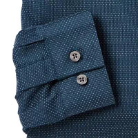 J. Ferrar Ultra Comfort Mens Slim Fit Stretch Fabric Wrinkle Free Long Sleeve Dress Shirt