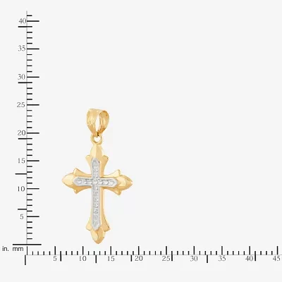 Unisex Adult 14K Gold Cross Pendant