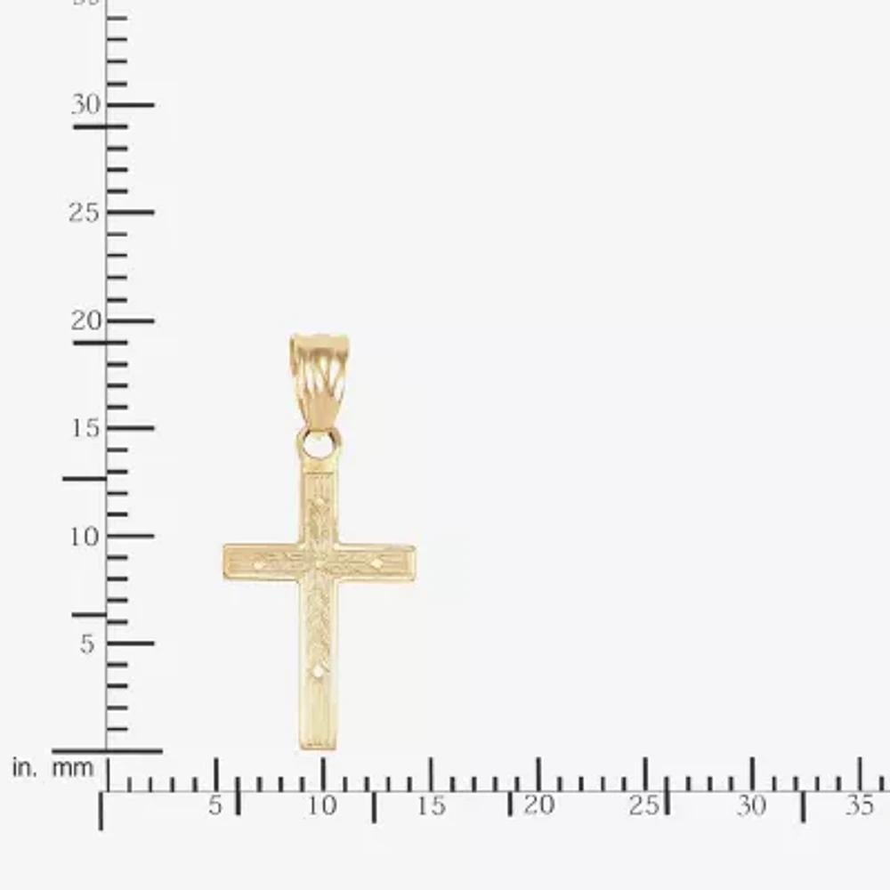 Unisex Adult 14K Gold Cross Pendant