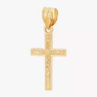 Unisex Adult 14K Gold Cross Pendant