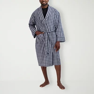 Hanes Mens Long Sleeve Mid Length Robe