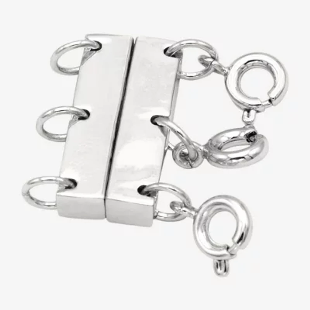 Silver Reflections Pure Silver Over Brass Necklace Clasp