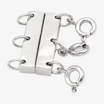 Silver Reflections Pure Silver Over Brass Necklace Clasp