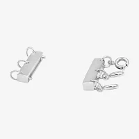 Silver Reflections Pure Silver Over Brass Necklace Clasp