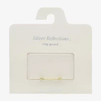 Silver Reflections Womens 14K Gold Over Brass Ring Guard