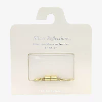 Silver Reflections Womens 14K Gold Over Brass Necklace Extender