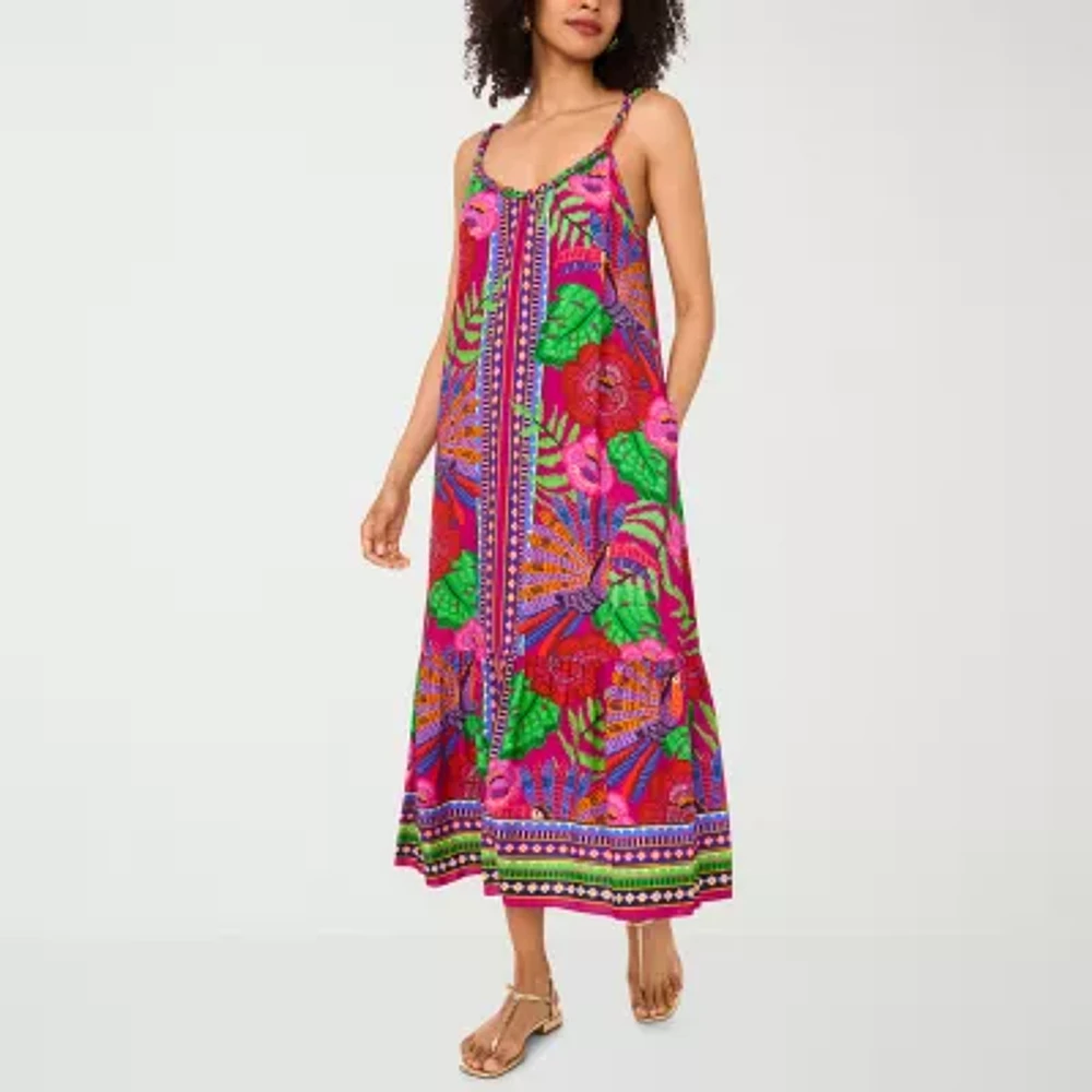 Sam And Jess Womens Sleeveless Floral Maxi Dress