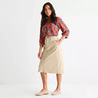 St. John's Bay Womens A-Line Skirt-Tall
