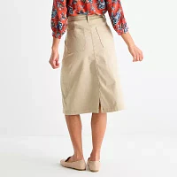 St. John's Bay Womens A-Line Skirt-Tall