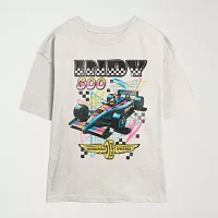 Juniors Indy 500 Tee Womens Crew Neck Short Sleeve Graphic T-Shirt