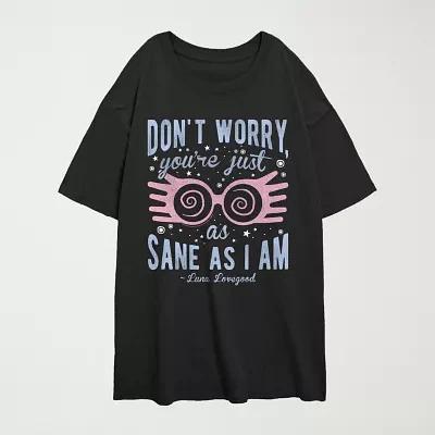 Juniors Harry Potter Luna Lovegood Tee Womens Crew Neck Short Sleeve Harry Potter Graphic T-Shirt