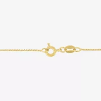 (G-H / Si2 I1) Womens 1/4 CT. T.W. Lab Grown White Diamond 14K Gold Over Silver Sterling Silver Cross 18 Inch Pendant Necklace